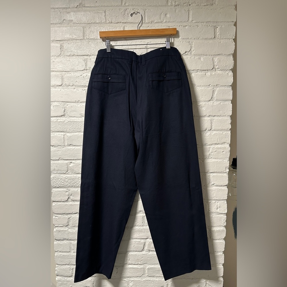 Zara Men's Dark Blue Dress Pants - Picture 4 of 4